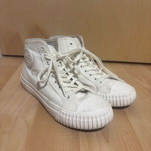 PF Flyers Center Hi Top Off White Sneakers Canvas